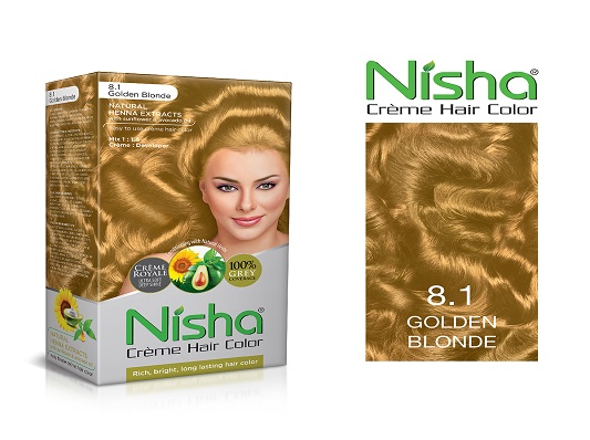 Nisha Crème Hair Color Golden Blone